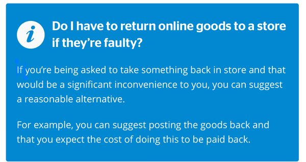 Faulty flat packed needs to be returned after assembly
