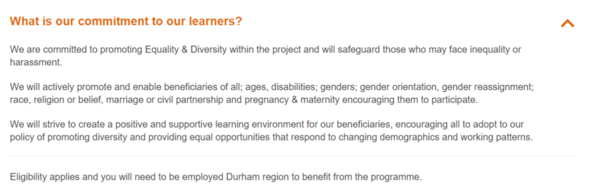Challenging 'gender' in Equality & Diversity Statement - responding to the 'inclusive' answer