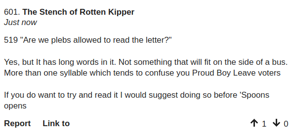 Westministenders: Brevid