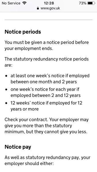 Redundancy questions