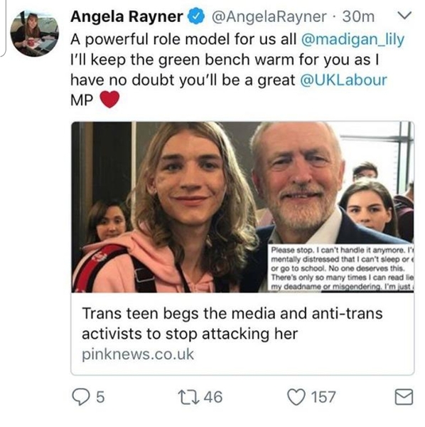 Today’s witch burning - Rosie Duffield MP
