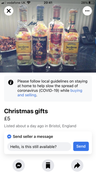 Facebook - Christmas and Halloween shite