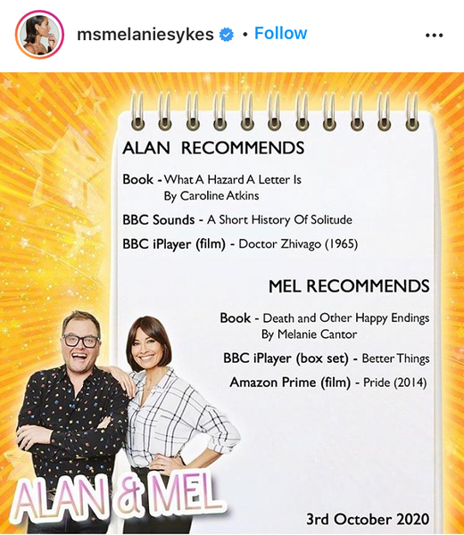 Melanie Sykes Recommendation