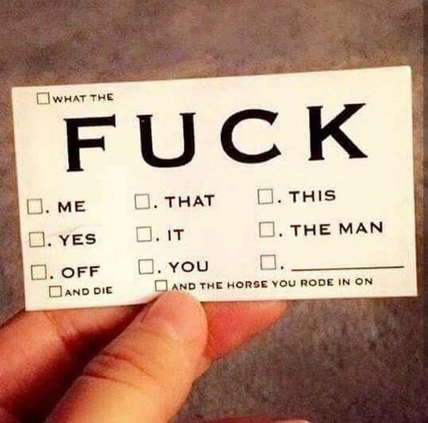 Fuck off fuck off fuck off