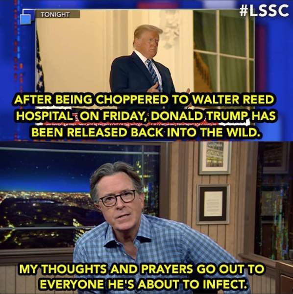 To ask you to pray for Donald and Melania?