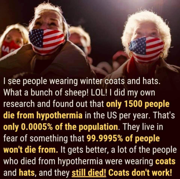 AIBU for thinking people wearing masks are the ones spreading the virus?
