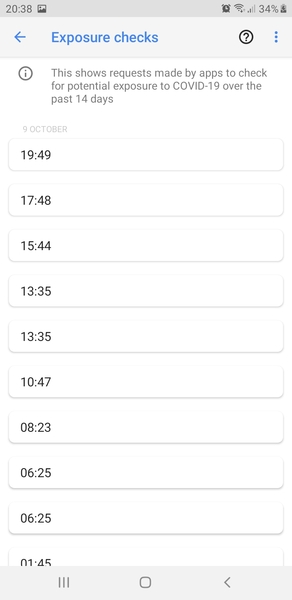 Does your phone covid app send you a weekly notification of how many times it scans?