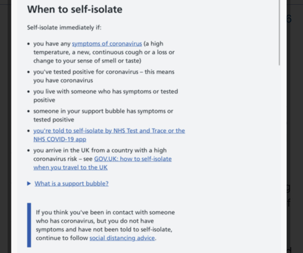 To think DH has to self isolate?