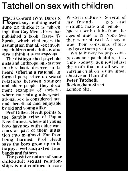 Tatchell says trying to prevent public sex is homophobic