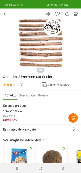 Coshida cat sticks - cat coke?