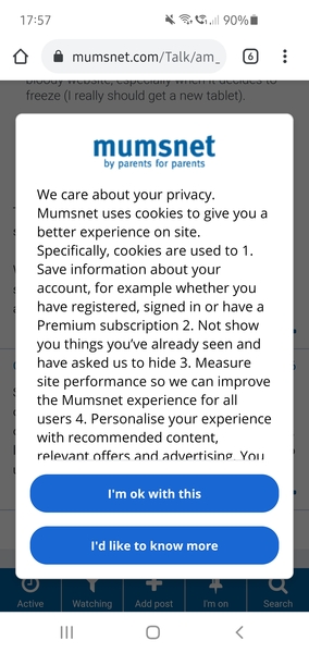 To be pissed off at Mumsnet