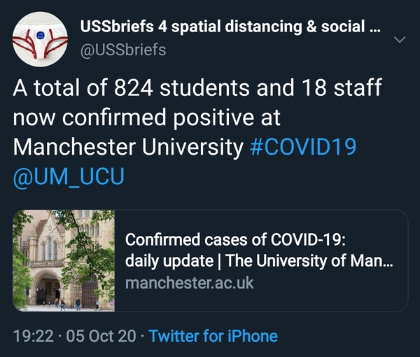 Study in the time of COVID-19 (2019/20 intake):  online learning, the rule of six and who knows what's next? Anything could happen!