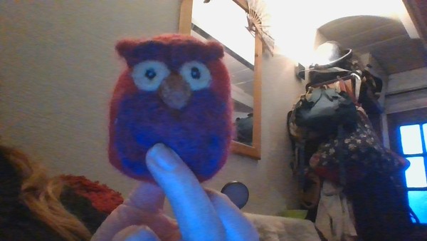 Grumpy needlefelt owl - how to make him happy?