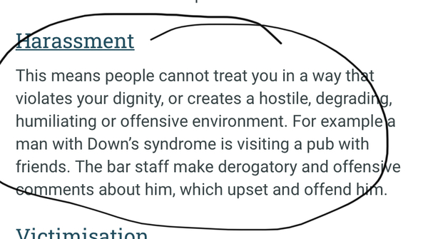 Verbally attacked for not wearing a mask