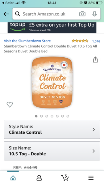 Recommend a duvet please