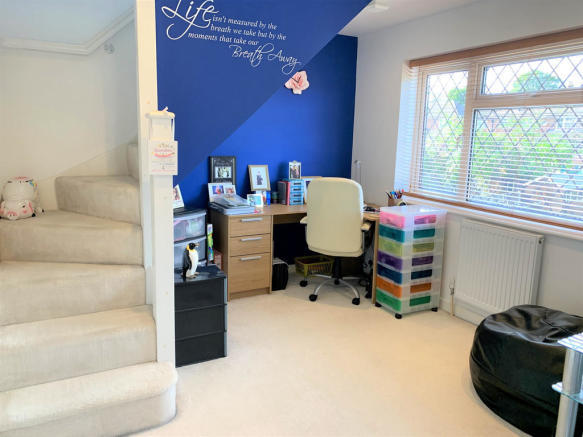 Staircase within bedroom