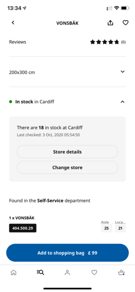 Ikea- can I check what is available in store somehow?