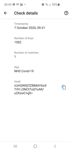 Does your phone covid app send you a weekly notification of how many times it scans?