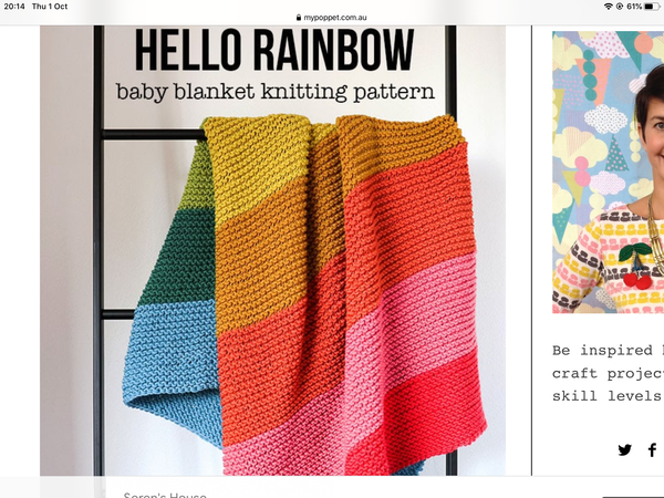 Rainbow blanket for baby