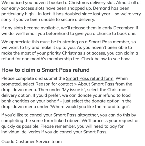 Ocado tips, hacks, Toblerone and Christmas