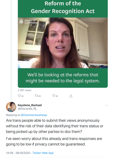 CALL FOR ACTION Women&Equalities committee calling for evidence on GRA reform - again?!?