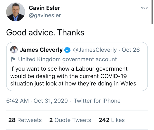 To think all those people calling the Welsh first minister a dictator can go eat their words...