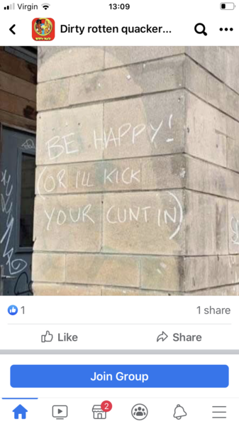If your partner posted this on Facebook?