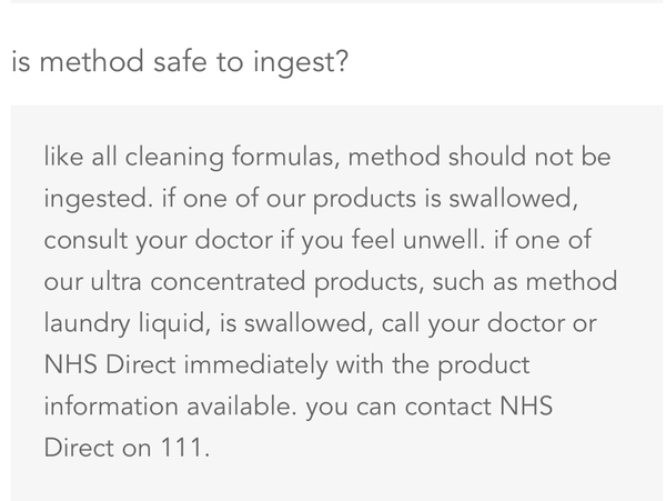 Ingesting remnants of cleaning spray - what to do?