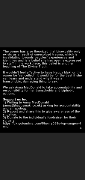 Brighton TRAs bullying female small business owner