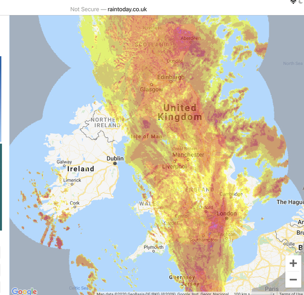 Autumn rain and win watch.
