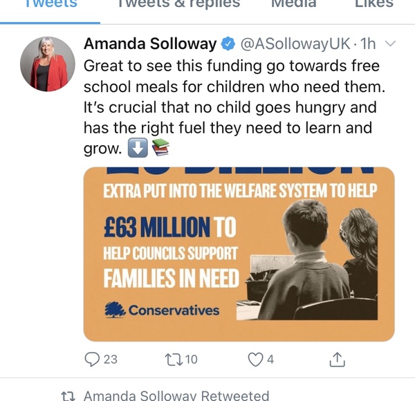 To want everyone to know the names of the MPs who voted against feeding hungry children?