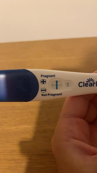 Pregnancy test getting lighter