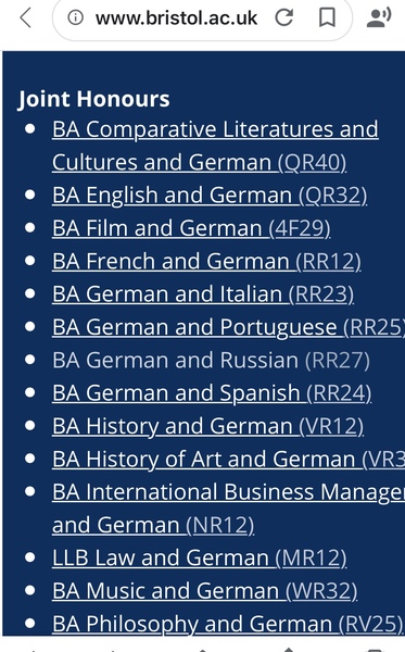 Languages Applicants for 2021 (and 2022) entry