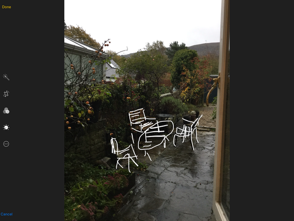 Outside table and chairs -black or white metal?