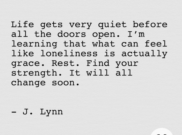 How do you learn to be alone?