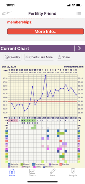 Tracking your cycle and possible BFP using RHR - part 3