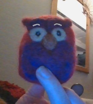 Grumpy needlefelt owl - how to make him happy?