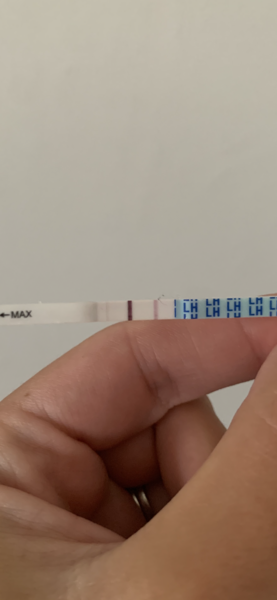 Pregnancy test getting lighter