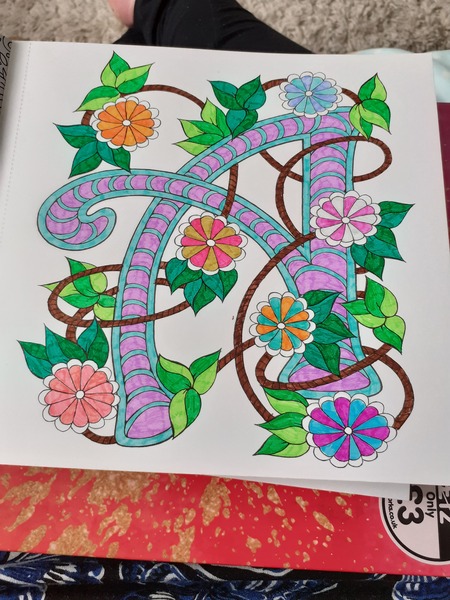 Adult colouring in