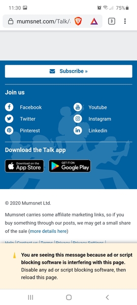 Ad blocker installed pop up