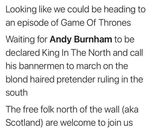 The king in the North!