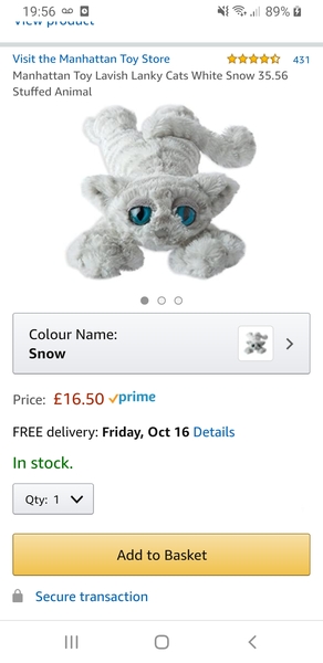 Anyone seen a silver/grey tabby soft toy?!