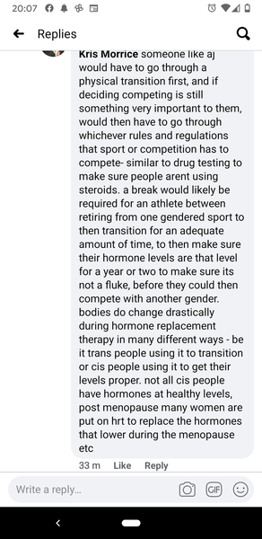 Apparently trans people don't have an advantage playing sports.