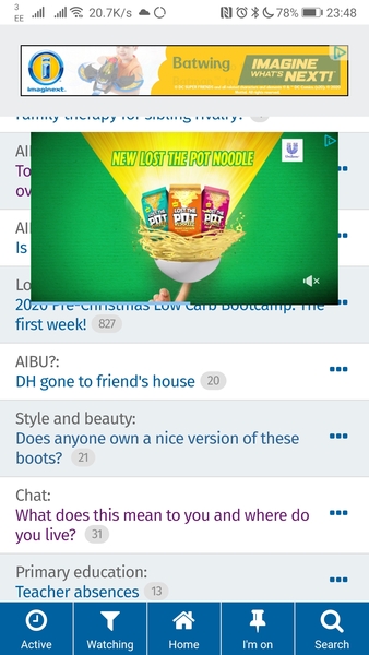 Pot noodle ad