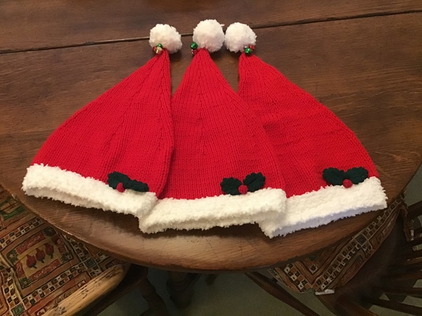 Finally finished my Santa hats...