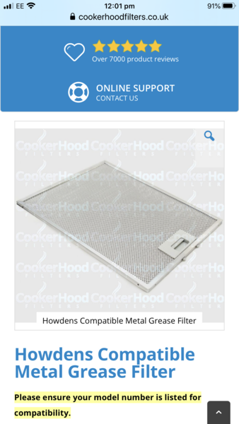Can cooker hood grease filter panels go in the dishwasher?