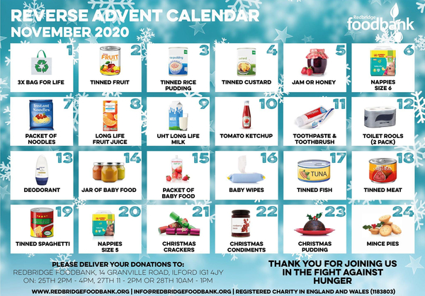 Travellers foodbank challenge.
