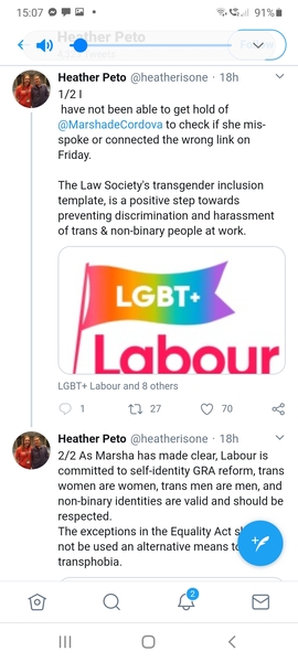 Has Marsha de Cordova just admitted sex is a PC?