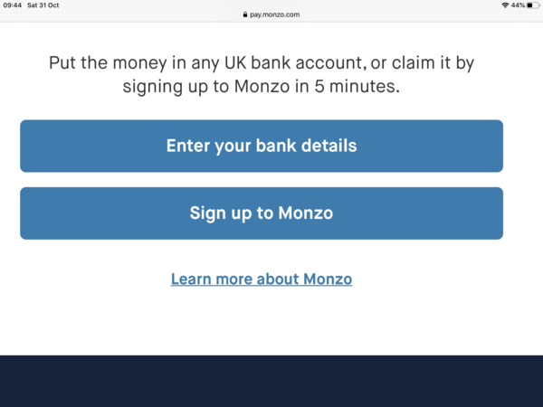 Monzo - safe to enter details?