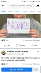 To think you shouldn't be advertising porn on an autism page?